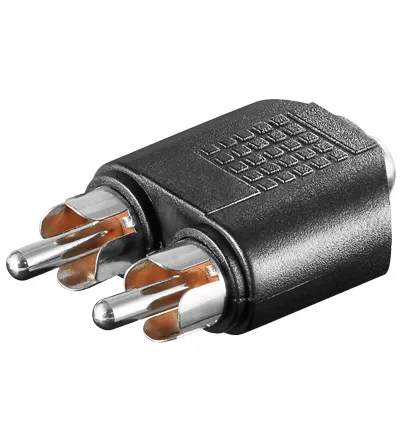 2 x Phono (RCA) HAN - 3,5mm. Stereo Hun Adapter | B2C